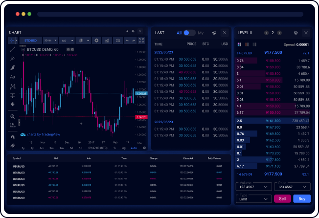Crypto Trading Platform Screenshot