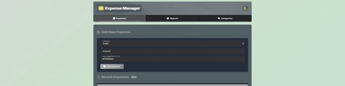 Expense Manager Screenshot